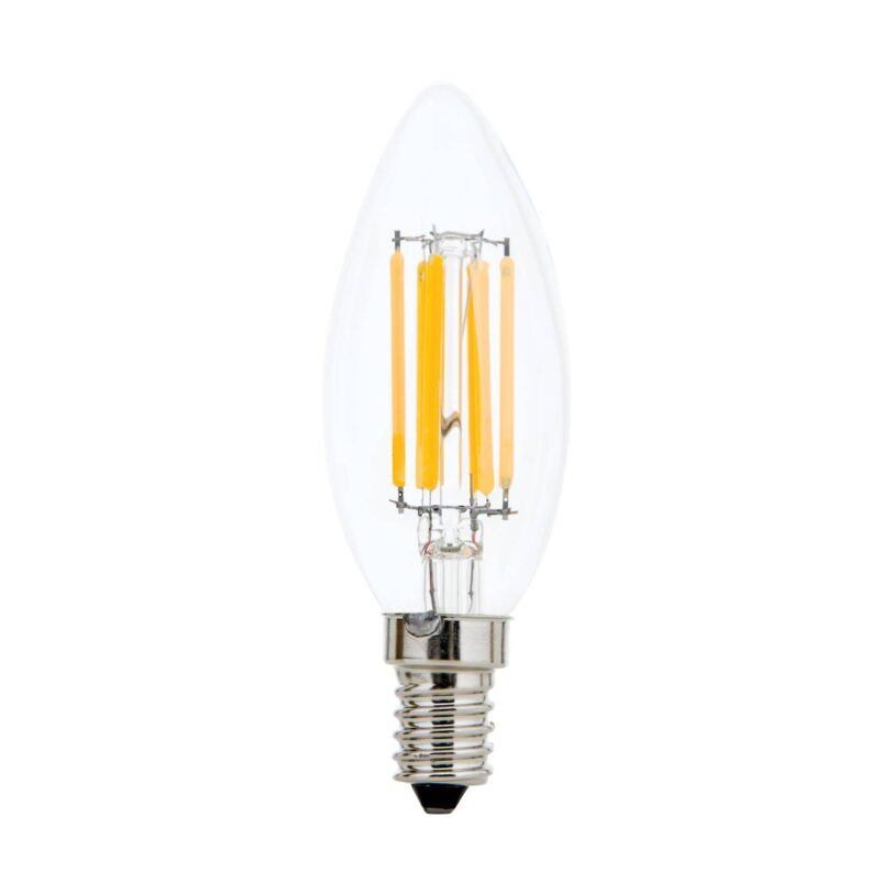 LED svíčka E14 5W filament