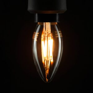 SEGULA LED svíčka E14 3W 2 200K Filament čirá